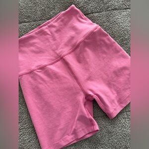 Beyond Yoga Pink Bike Shorts